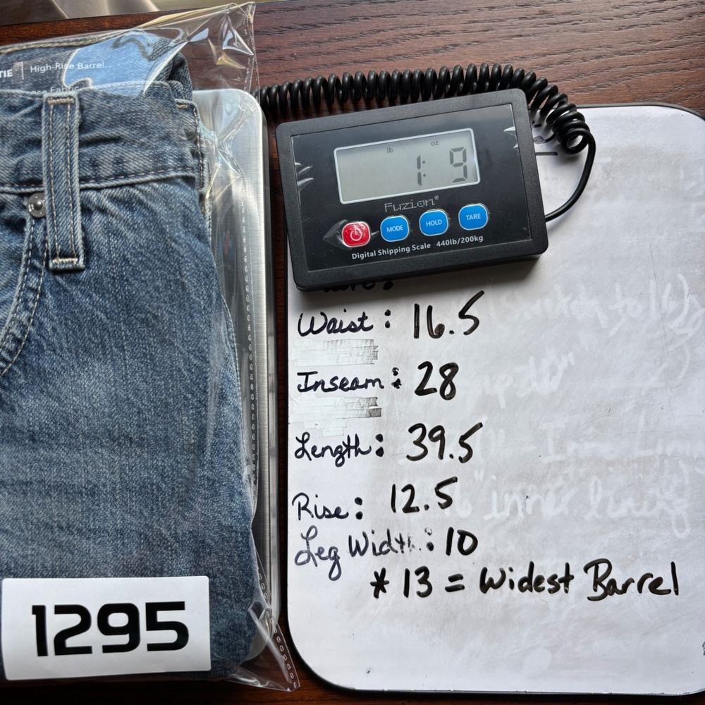 AG Adriano Goldschmied Hattie High Rise Barrel Wide Leg Blue Medium Wash Jean 29 - Picture 16 of 16